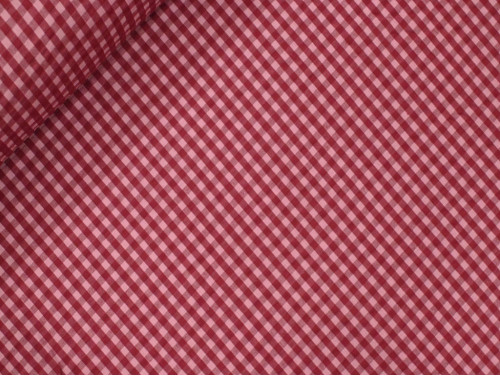 Vichy Seersucker Granate y Rosa | Tejido fresco sin plancha