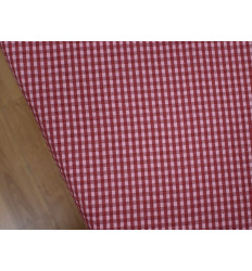 Vichy Seersucker Granate y Rosa | Tejido fresco sin plancha