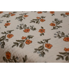 Muselina de algodón floral | Suave, ligera y natural