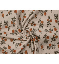 Muselina de algodón floral | Suave, ligera y natural