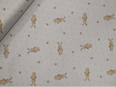 Tela Infantil de Conejitos | Popelín 100% Algodón