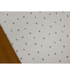 Tela Infantil de Lunas y Estrellas | Popelín 100% Algodón