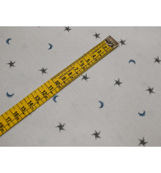 Tela Infantil de Lunas y Estrellas | Popelín 100% Algodón