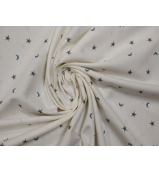 Tela Infantil de Lunas y Estrellas | Popelín 100% Algodón