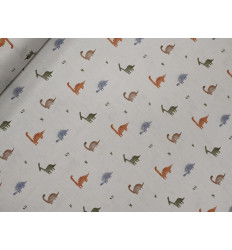 Tela Estampada Dinosaurios | Popelín 100% Algodón