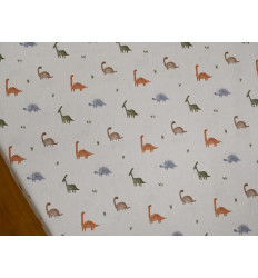 Tela Estampada Dinosaurios | Popelín 100% Algodón