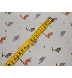 Tela Estampada Dinosaurios | Popelín 100% Algodón
