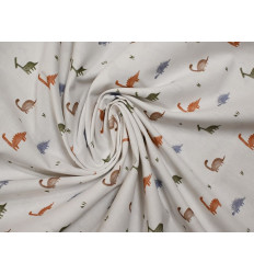 Tela Estampada Dinosaurios | Popelín 100% Algodón