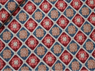 Tela Estampada en Crochet | Popelín 100% Algodón