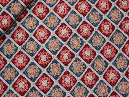 Tela Estampada en Crochet | Popelín 100% Algodón