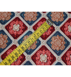 Tela Estampada en Crochet | Popelín 100% Algodón