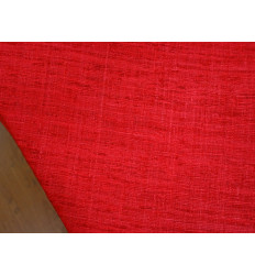 Seda Rústica Roja 100% Natural | Tejido de lujo