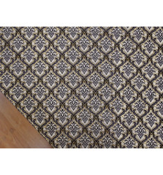 Jacquard barroco dorado y negro | Tejido estructurado 310 g/m²