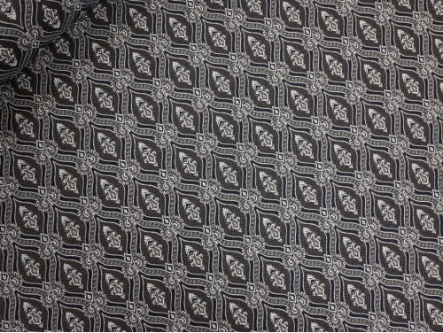 Jacquard decorativo 280 cm – Negro y gris | Almacenes Uría