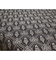 Jacquard decorativo 280 cm – Negro y gris | Almacenes Uría