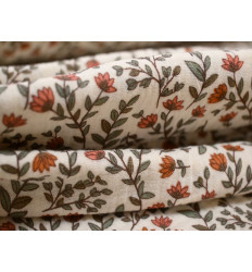 Muselina algodón 100% floral | Suave, natural y versátil