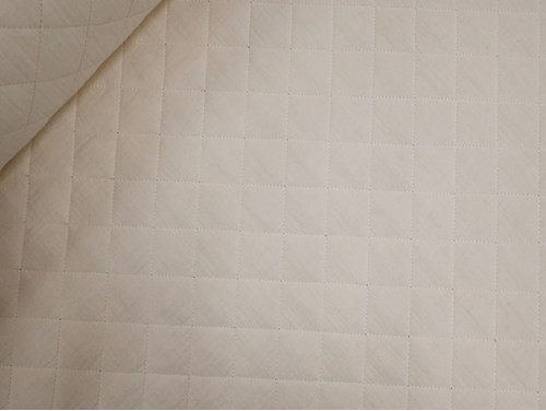 Muselina Acolchada Blanco Roto | Tela suave y cálida 350g