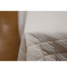 Muselina Acolchada Blanco Roto | Tela suave y cálida 350g