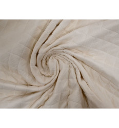 Muselina Acolchada Blanco Roto | Tela suave y cálida 350g