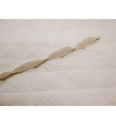 Muselina Acolchada Blanco Roto | Tela suave y cálida 350g
