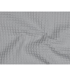 Tela Waffle Gris Claro | 250 Gr/m² 100% Algodón
