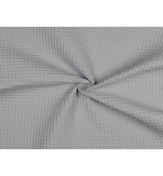 Tela Waffle Gris Claro | 250 Gr/m² 100% Algodón
