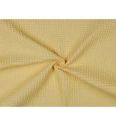 Tela Waffle Amarillo Suave | 250 Gr/m² 100% Algodón
