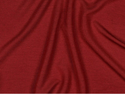 Tela TENCEL™ Modal Rojo Oscuro | Suave y Elástica