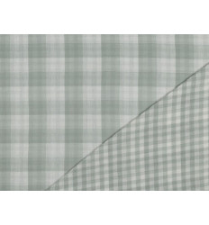 Doble gasa vichy Agua Marina