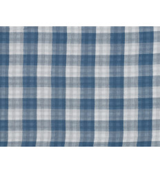 Doble gasa vichy Índigo