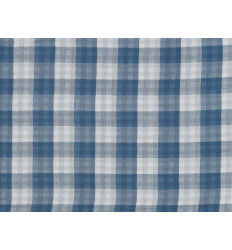 Doble gasa vichy Índigo