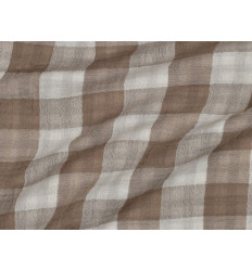 Doble Gasa Vichy Camel