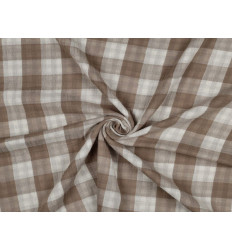 Doble Gasa Vichy Camel