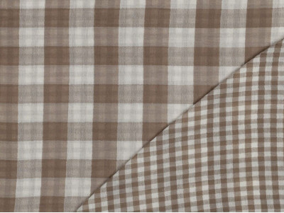 Doble Gasa Vichy Camel