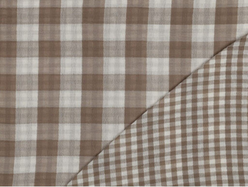 Doble Gasa Vichy Camel