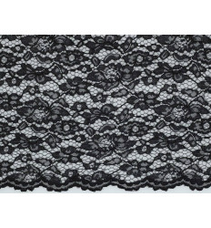 Encaje Negro Doble Festón