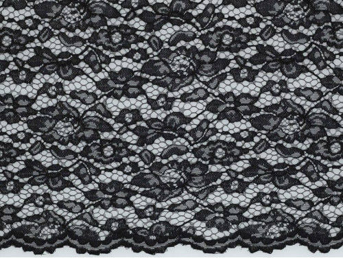 Encaje Negro Doble Festón