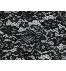 Encaje Negro Doble Festón