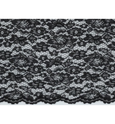 Encaje Negro Doble Festón