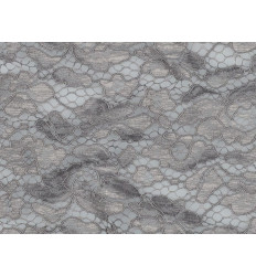 Encaje Gris Doble Festón