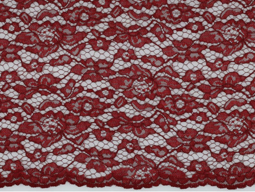 Encaje Granate Doble Festón