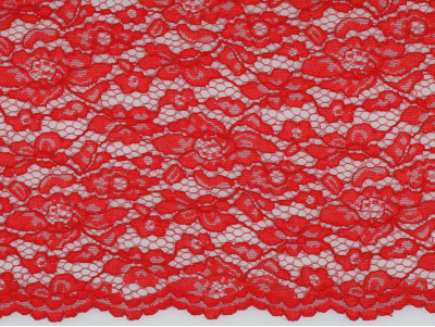 Encaje Rojo Doble Festón