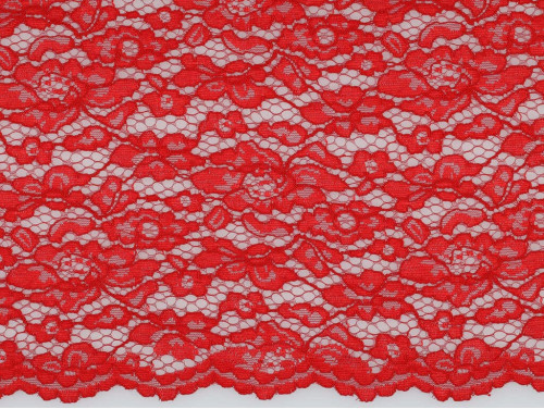 Encaje Rojo Doble Festón