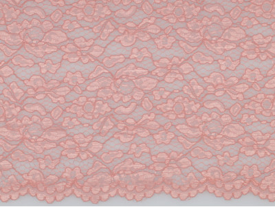 Encaje Rosa Doble Festón