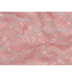 Encaje Rosa Doble Festón