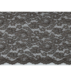 Encaje Gris Oscuro Doble Festón