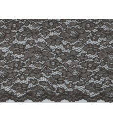 Encaje Gris Oscuro Doble Festón