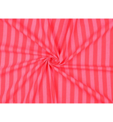 Algodón de rayas rojo y rosa | 100% Algodón