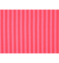 Algodón de rayas rojo y rosa | 100% Algodón