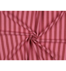 Algodón de rayas fambruesa y rosa | 100% Algodón